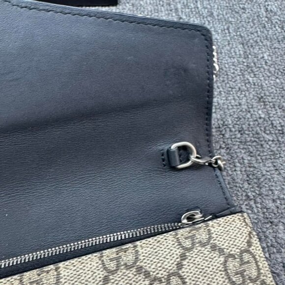 GUCCI Dionysus Chain Wallet Brown Canvas Shoulder Bag 699-011725 - Picture 12 of 16